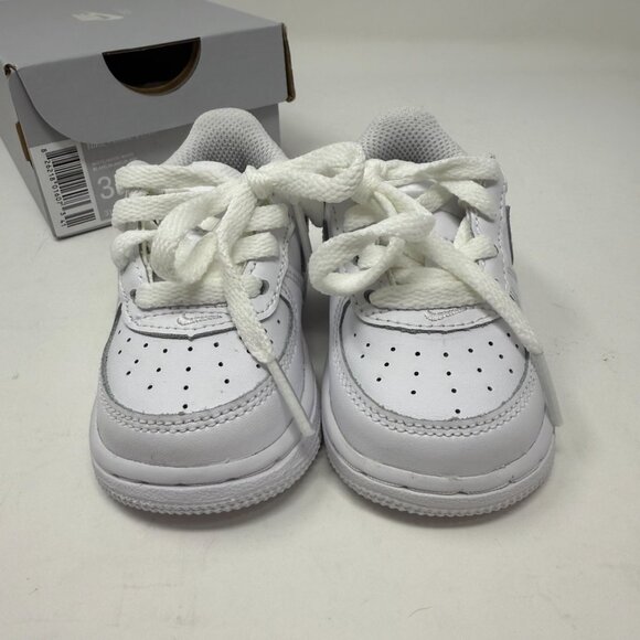 NIB Nike Kids Baby AF1 White 3c - Picture 2 of 7